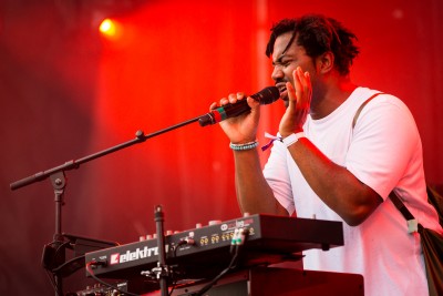 MONTREAL, QUE.: August 4, 2017-- Sampha perform during Osheaga at Parc Jean Drapeau on Friday August 4, 2017. (Tim Snow / EVENKO MANDATORY CREDIT)